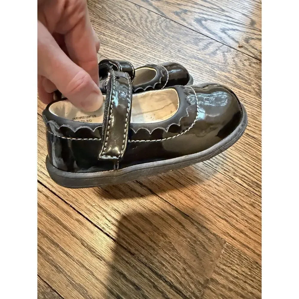 See Kai Run Jane II Black Patent Leather Mary Jane Shoes Size Toddler Girl 6 NEW